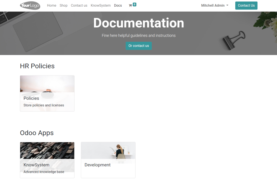 Documentation sections: an overview