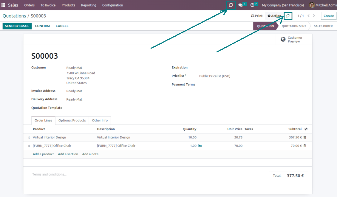 Quick articles search from the systray and any Odoo objects