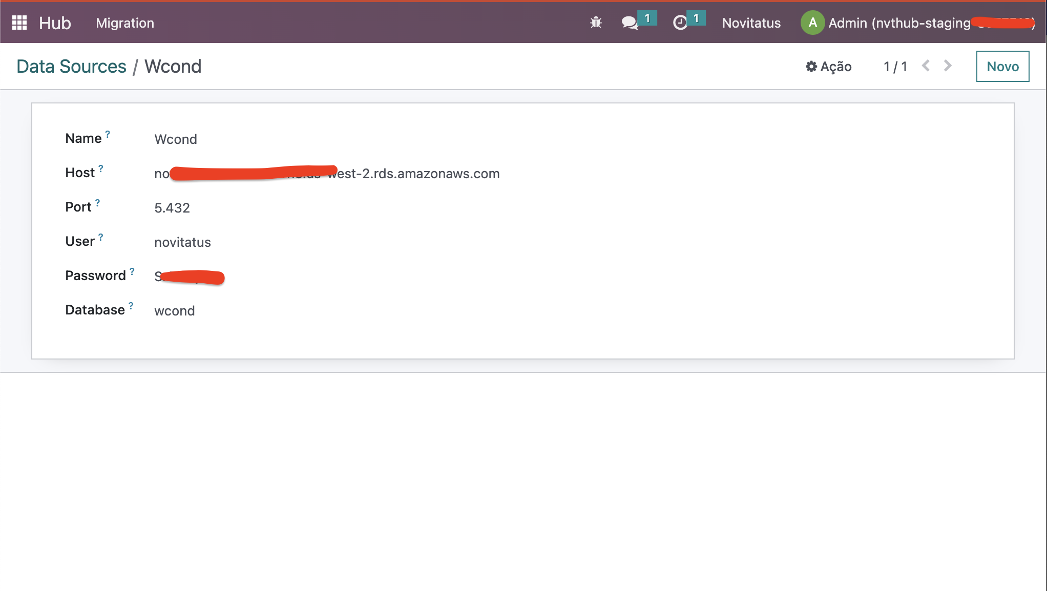 Data source creation