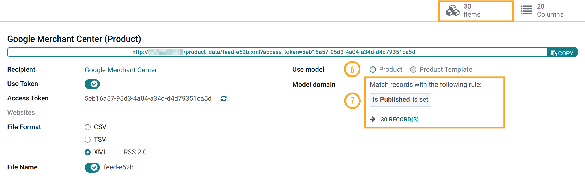 Odoo 16.0 Google Merchant Center Feeds