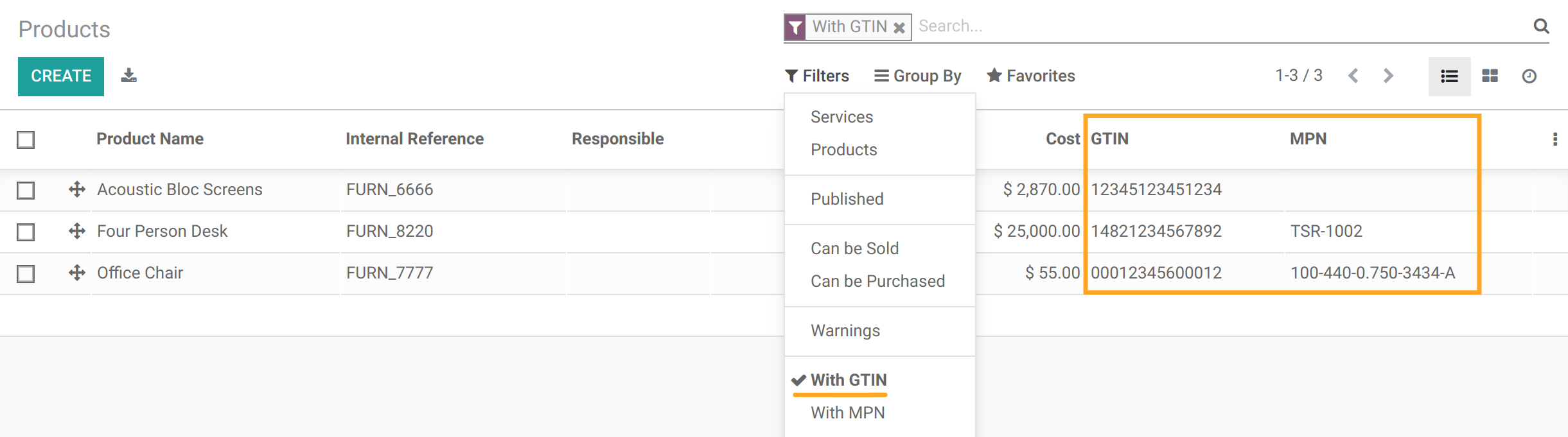 Odoo False Number Fields for Product Data Feeds group by