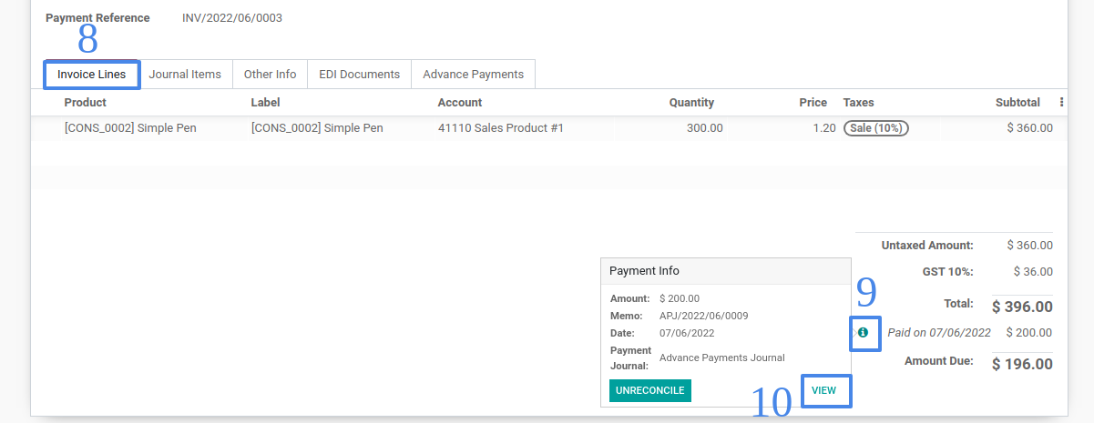 Advance Payments
