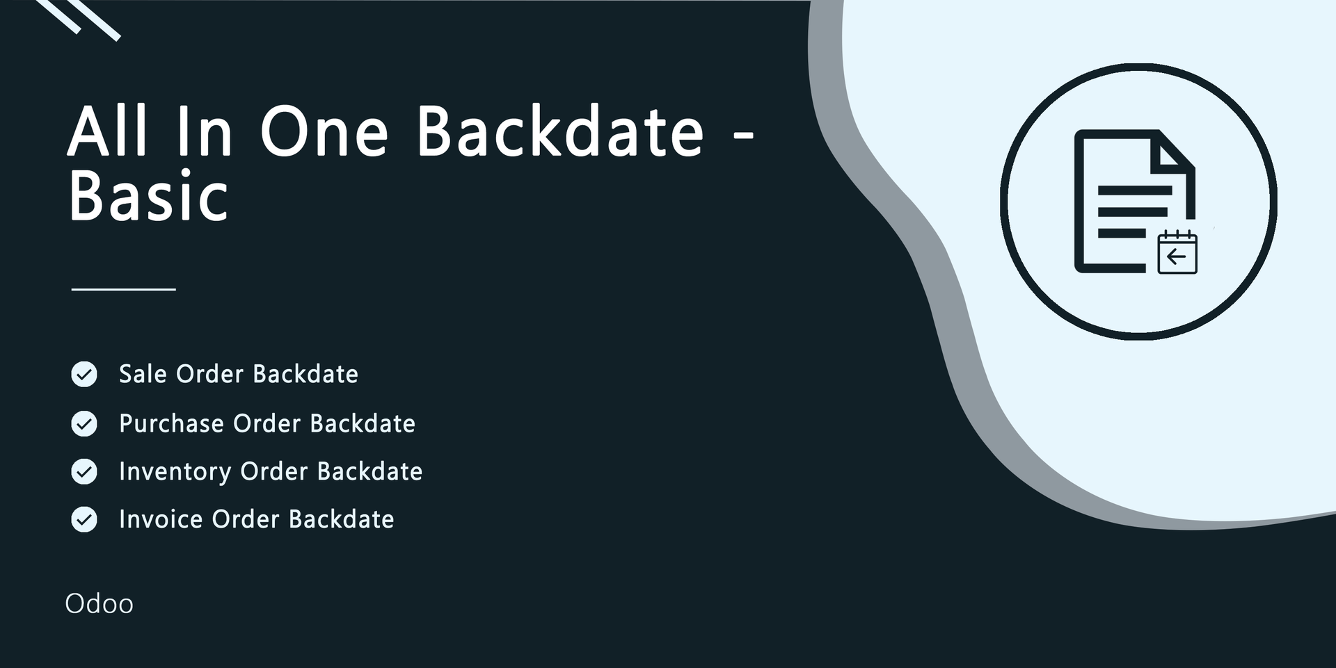 All In One Backdate - Basic | Sale Backdate | Purchase Backdate | Accounting Backdate | Invoice Backdate | Inventory Backdate