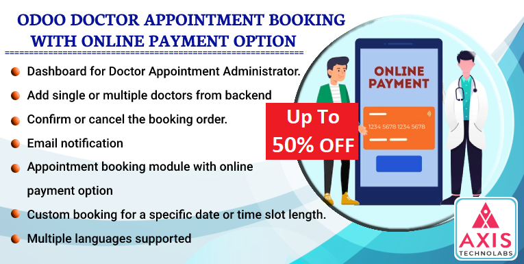 Doctor Appointment Booking in odoo, Clinic Website Appointment Booking in Odoo, calendar booking slot, Patient appointment booking with online payment