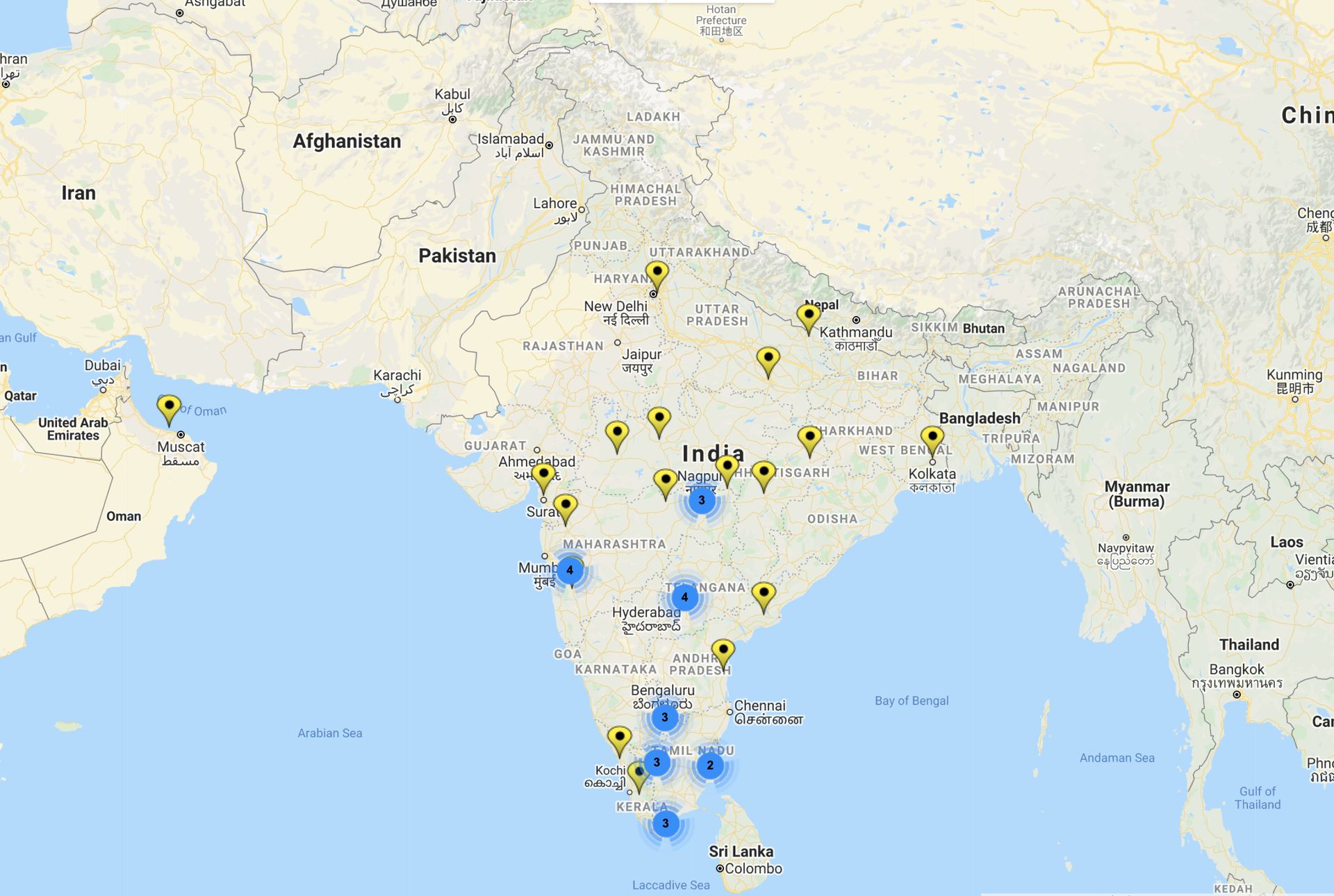Laboratory Multiple Branch/Unit Operation