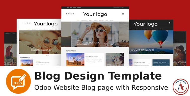 Blog design theme, blog design in odoo