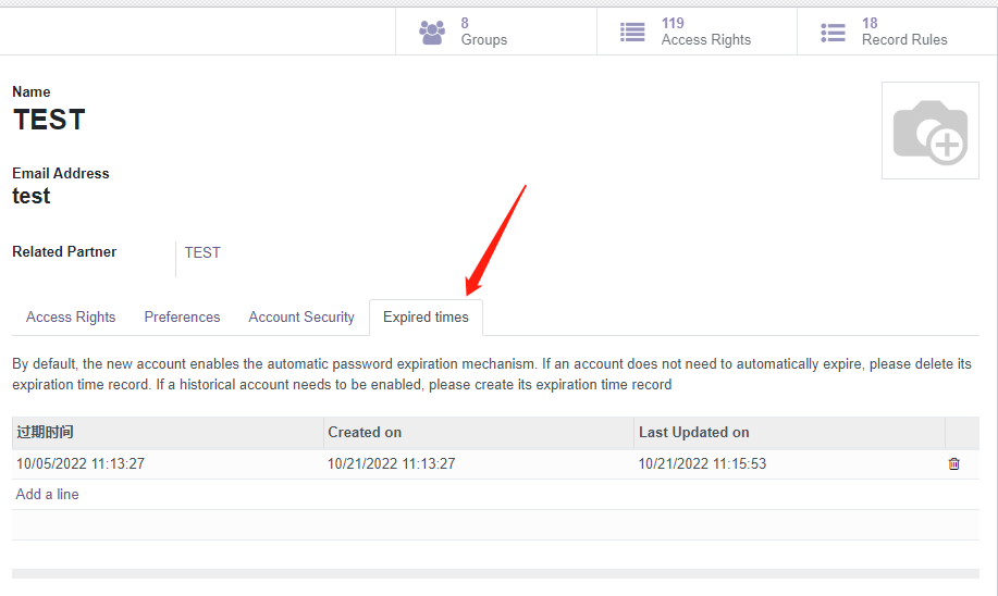 Auto Password Expired