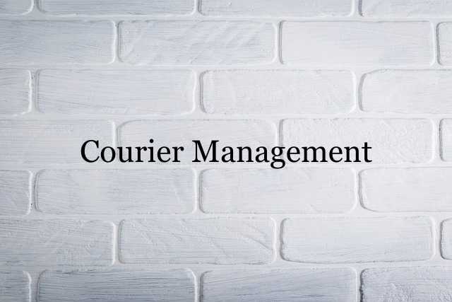 Courier Management