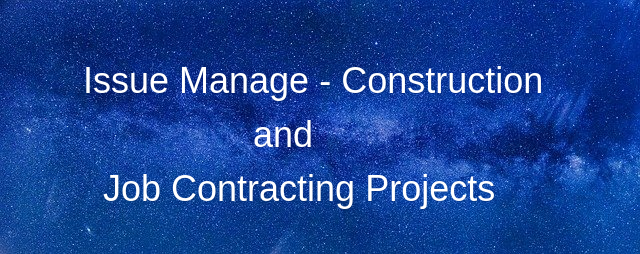 Issue Tracking System for Construction and Contracting