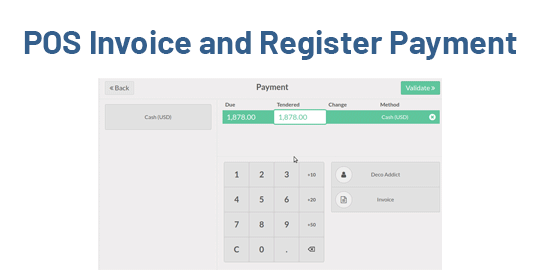 POS Invoice and Register Payment