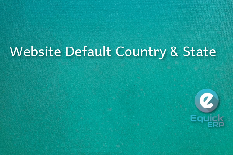 Website Default Country & State