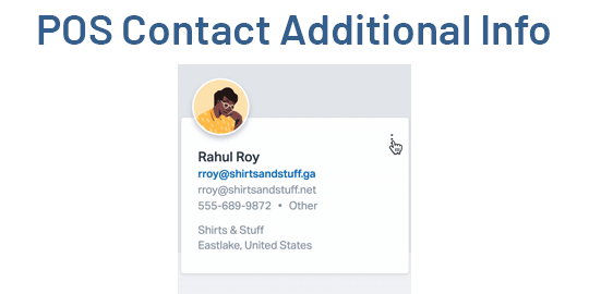 POS Customer Custom Fields/Extra Fields