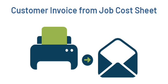  Customer Invoice from Project Job Costing and Job Cost Sheet Progress Billing