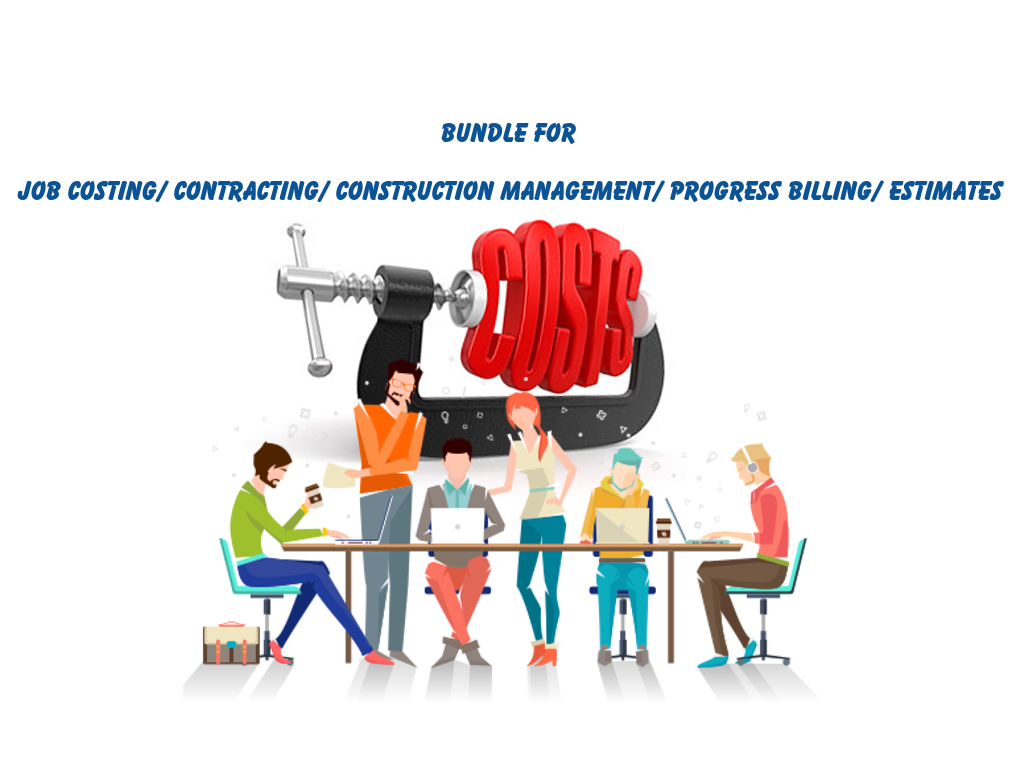 Job Costing Bundle (Contracting / Construction Management / Progress Billing / Estimates)
