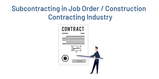 Subcontracting in Job Order / Construction / Contracting Industry in Odoo