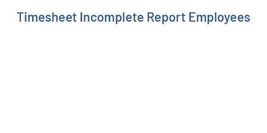 Timesheet Incomplete Report Employees in Odoo