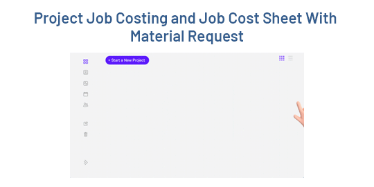 Project Job Costing and Job Cost Sheet With Material Request Odoo