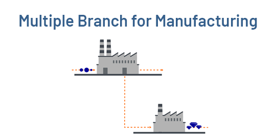 Multiple Branch Unit Operations for Manufacturing