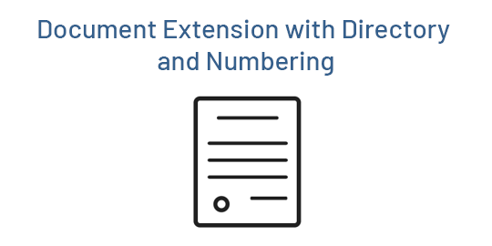 Document-Attachement Extension with Directory and Numbering