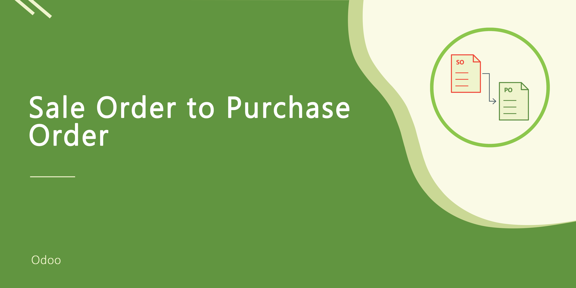 Quick Sale Order To Purchase Order