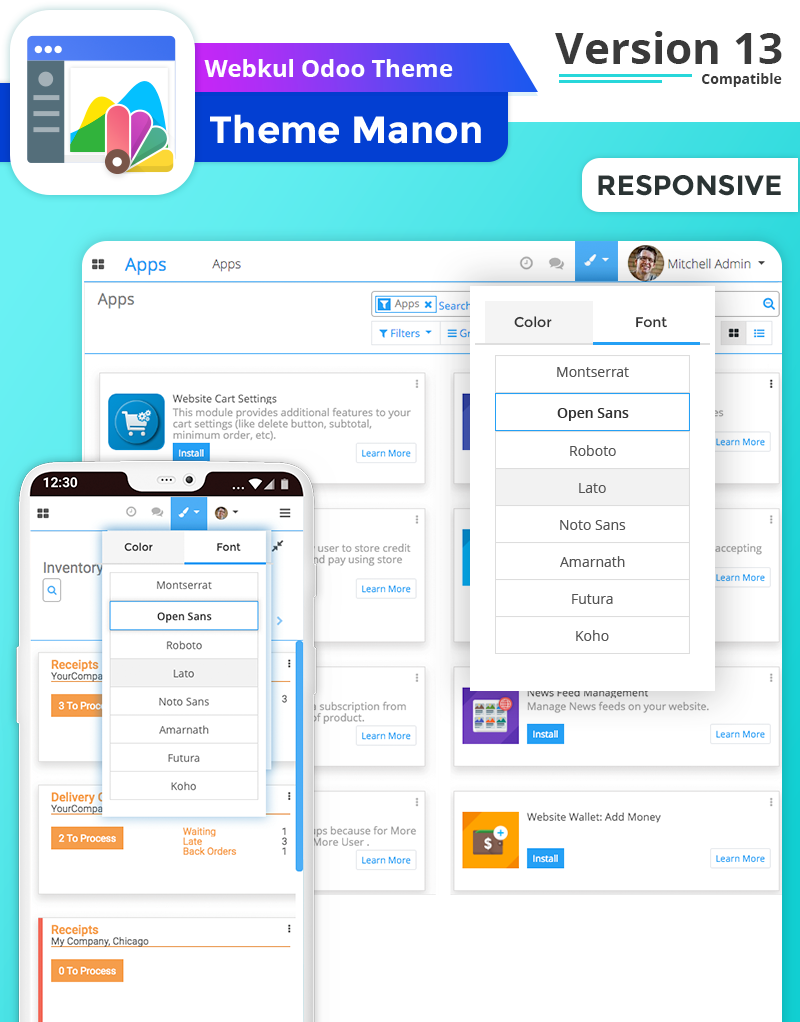 Manon : Backend Theme