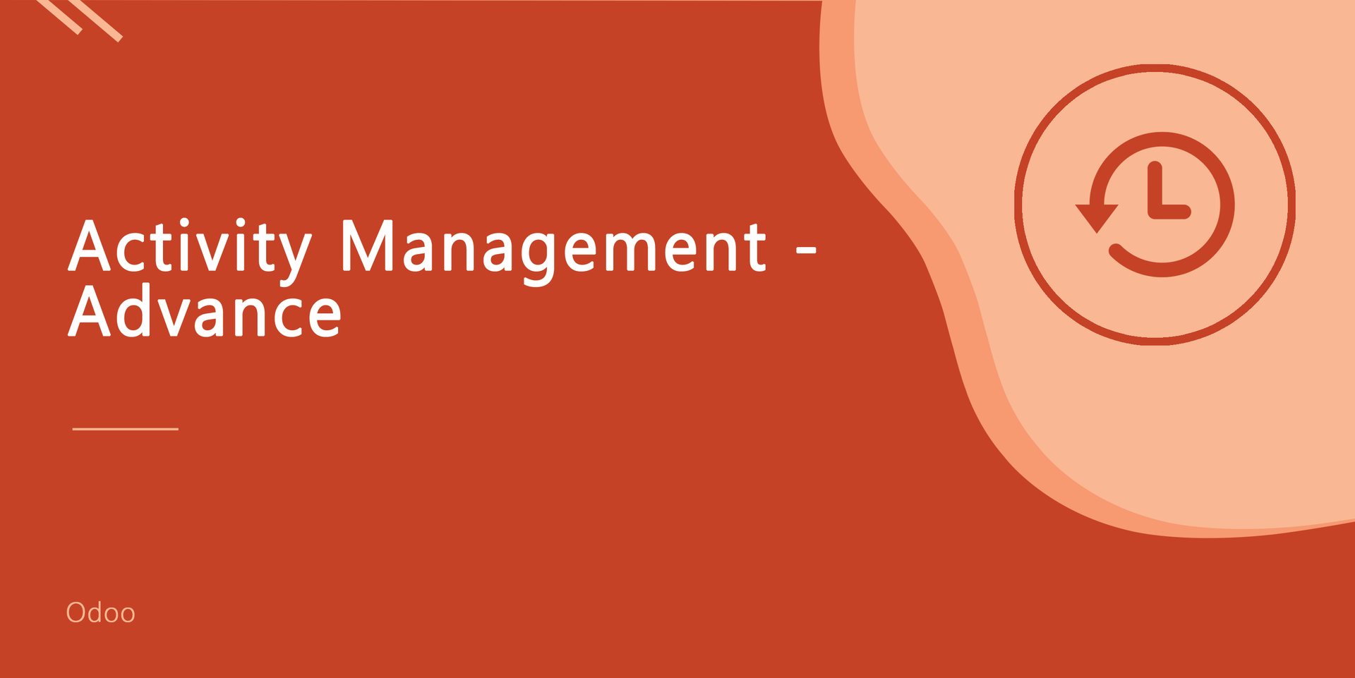 Activities Management-Advance
