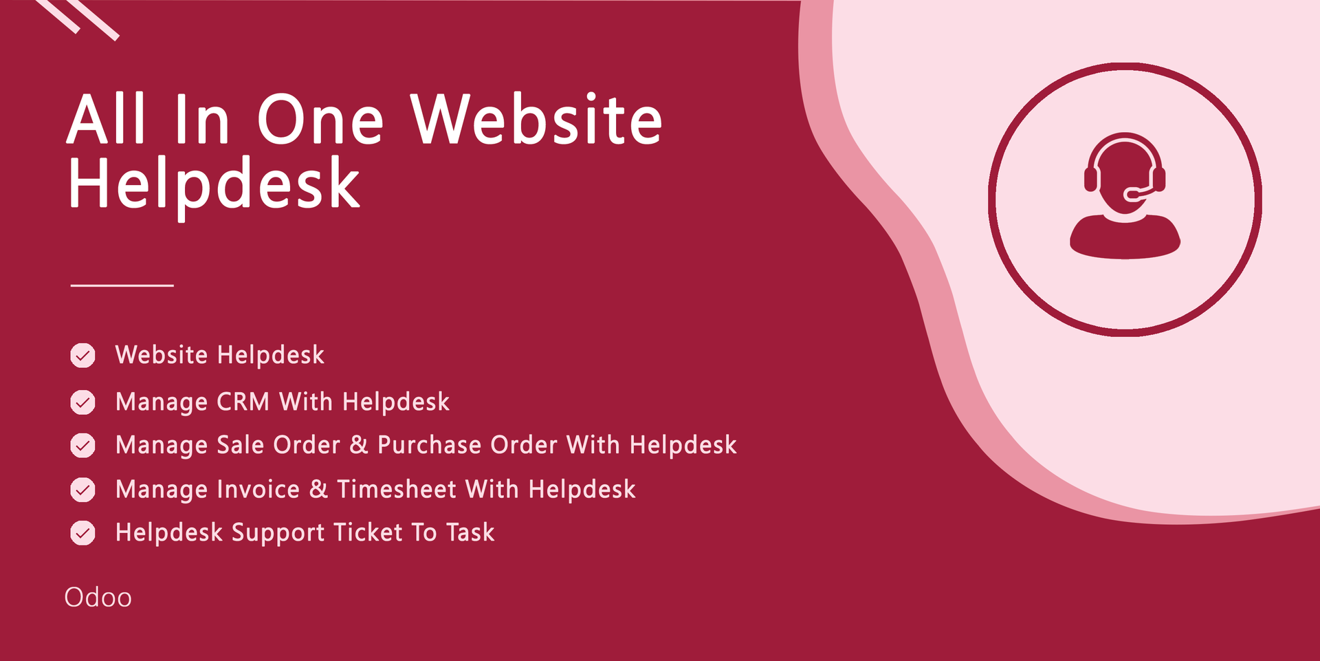 All In One Website Helpdesk | CRM Helpdesk | Sale Order Helpdesk | Purchase Helpdesk | Invoice Helpdesk | Helpdesk Timesheet | Helpdesk Support Ticket To Task | Website Helpdesk