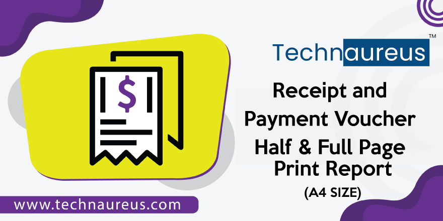 Receipt / Payment Voucher Half & Full Page Print
