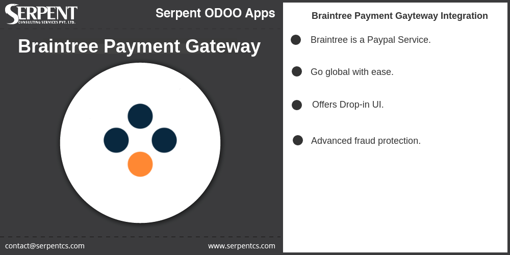 Odoo - Braintree Payment Gateway Integration
