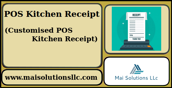 POS Kitchen Receipt || Customised POS Kitchen Receipt