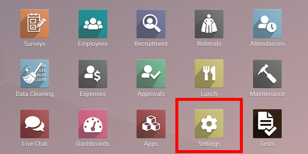 Show settings menu for non-admin