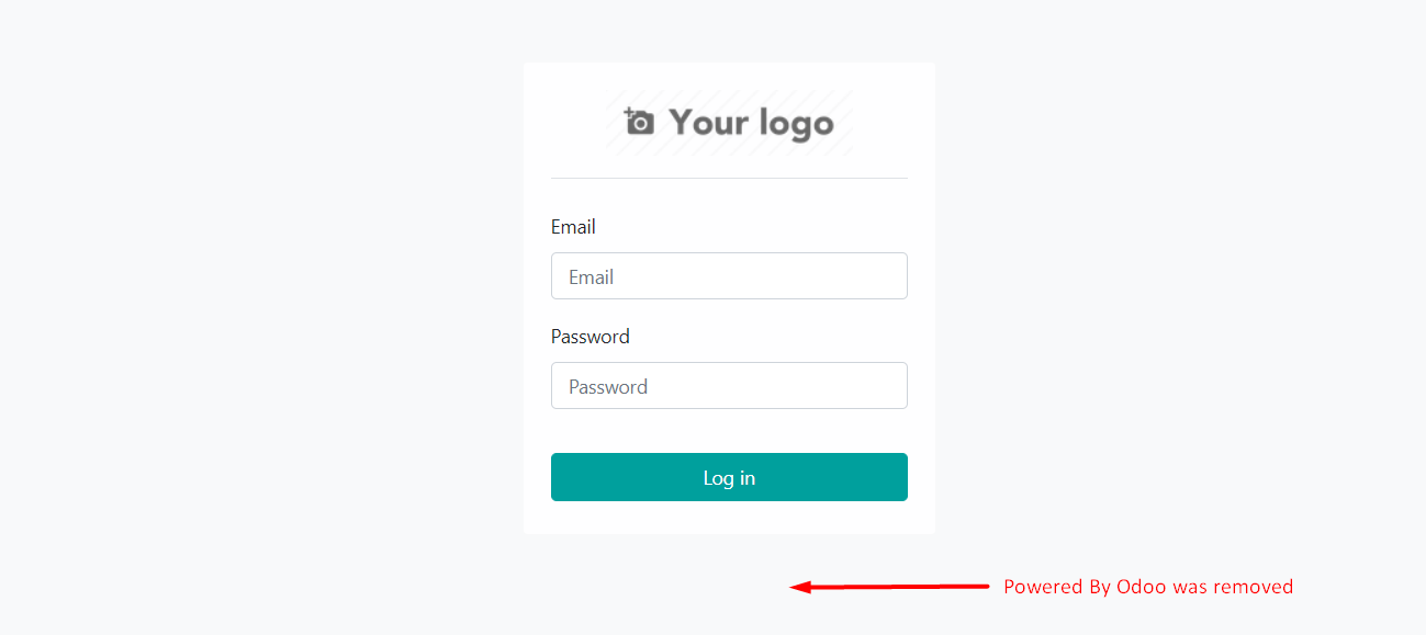 Hide Powered By Odoo