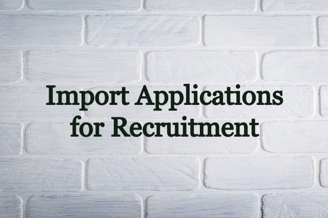 HR Applications Import from Excel