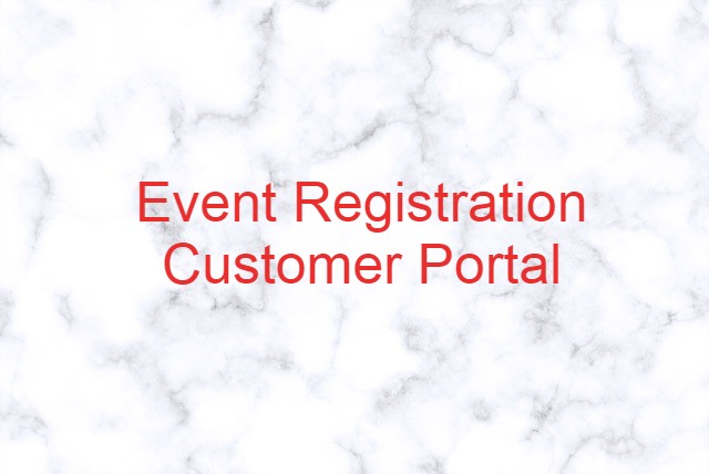 Event Registration Portal for Customer