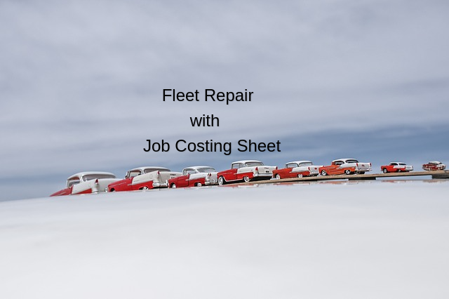 Job Cost Sheet for Fleet Repair Works/Jobs