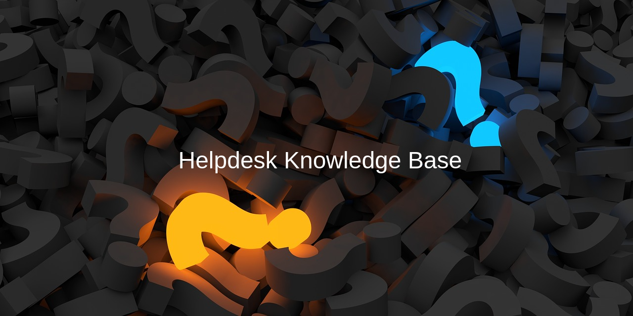 Knowledge Base for HelpDesk Support Ticket