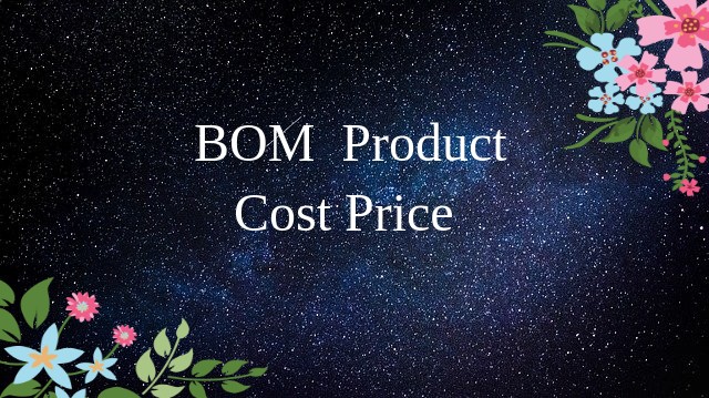 BOM Product Cost Price