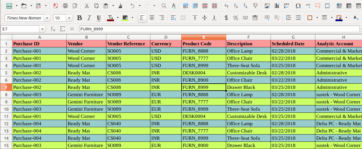 Purchase Order Import (Multiple Purchase Order Import)