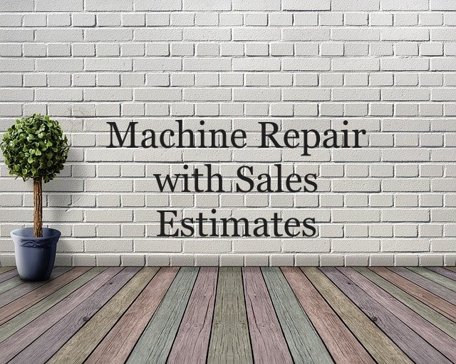 Sales Estimate from Machine Repair Request