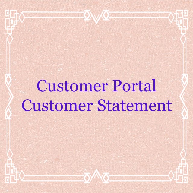 Website Portal Account Customer Statement