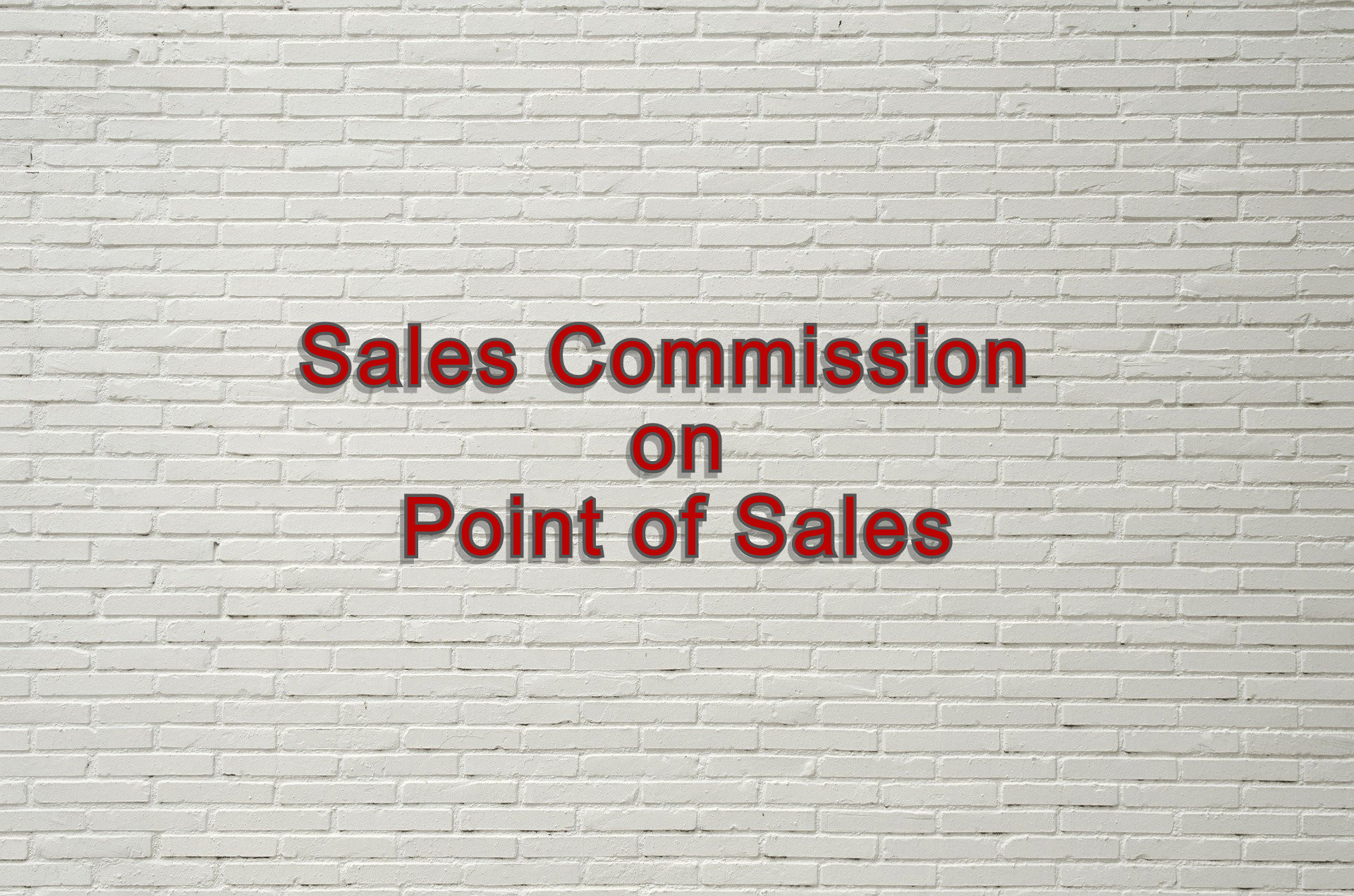 Sales Commission on Point of Sales
