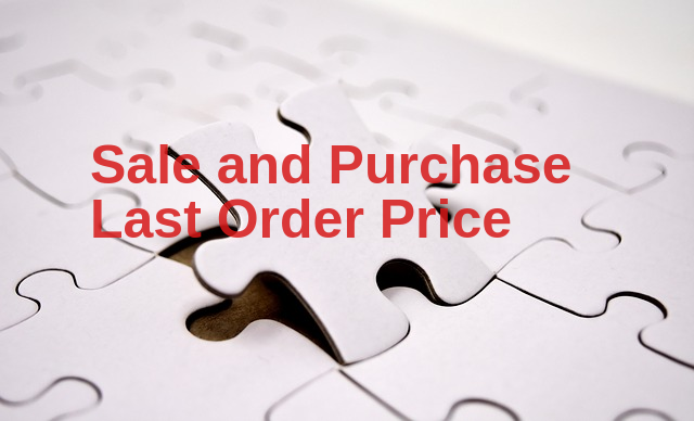 Sale Order and Purchase Order Last/Previous Order Price