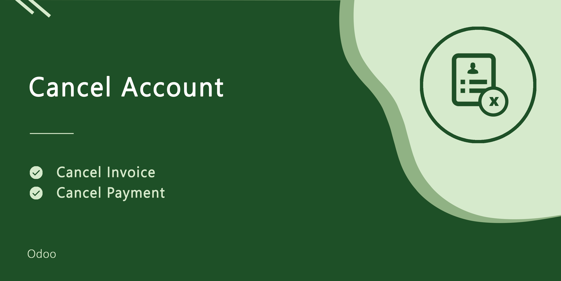 Cancel Invoice | Cancel Payment